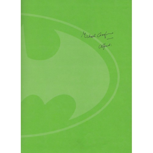 Michael Gough Alfred in Batman Signed Book. Rare